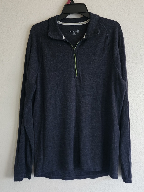 Smartwool Other - Smartwool Mens XL 100% Merino Wool Quarter Zip Base Layer Pullover Dark Charcoal